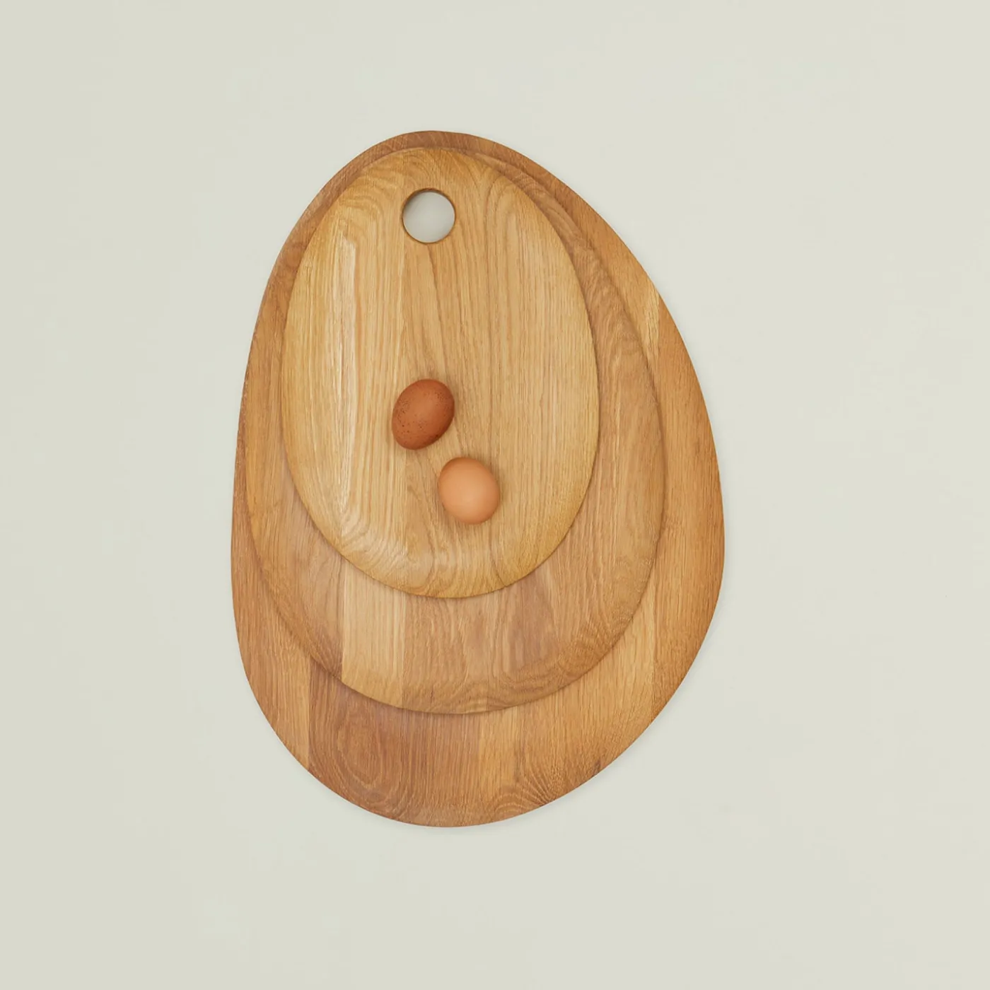 Pebble Cutting Board - Oak