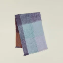 Plaid Mohair Throw