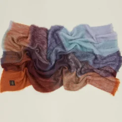 Plaid Mohair Throw