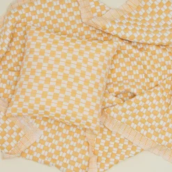 Quilted Checkered Pillow Cover