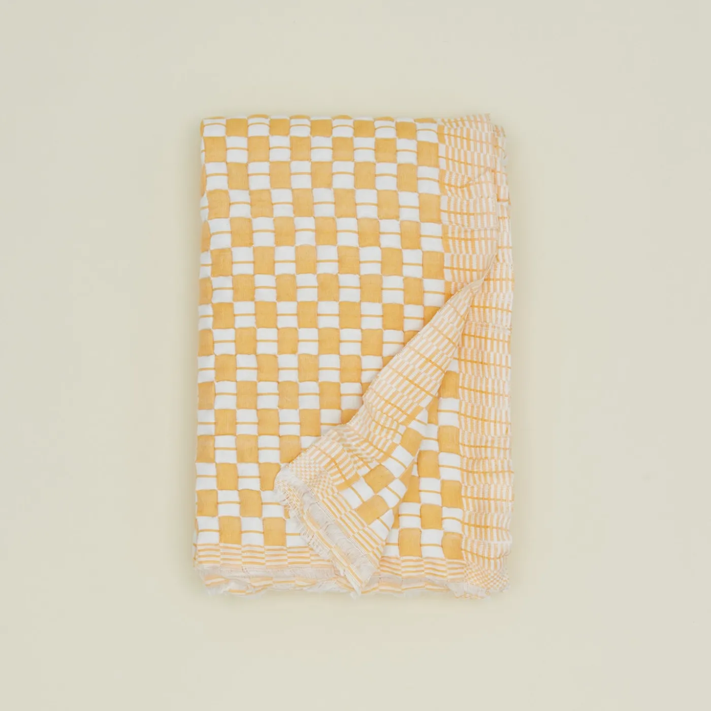 Quilted Checkered Throw