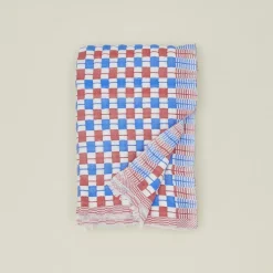 Quilted Checkered Throw