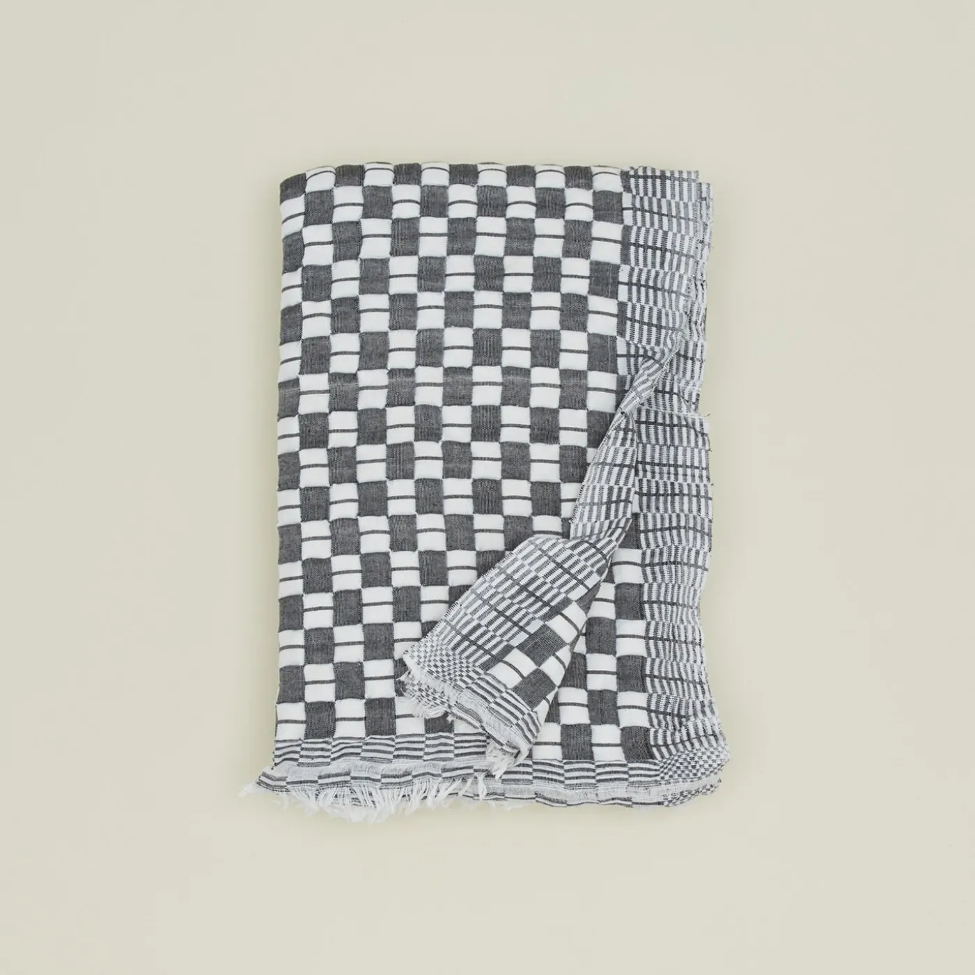 Quilted Checkered Throw