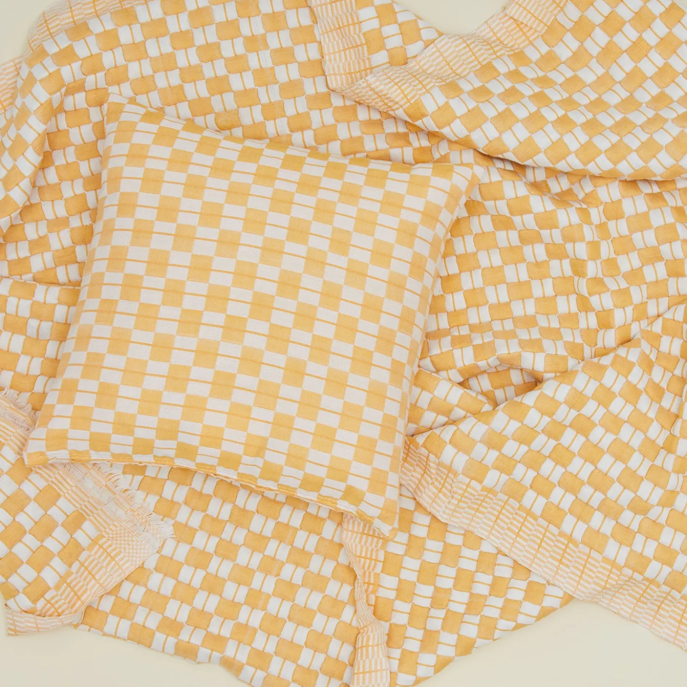 Quilted Checkered Throw
