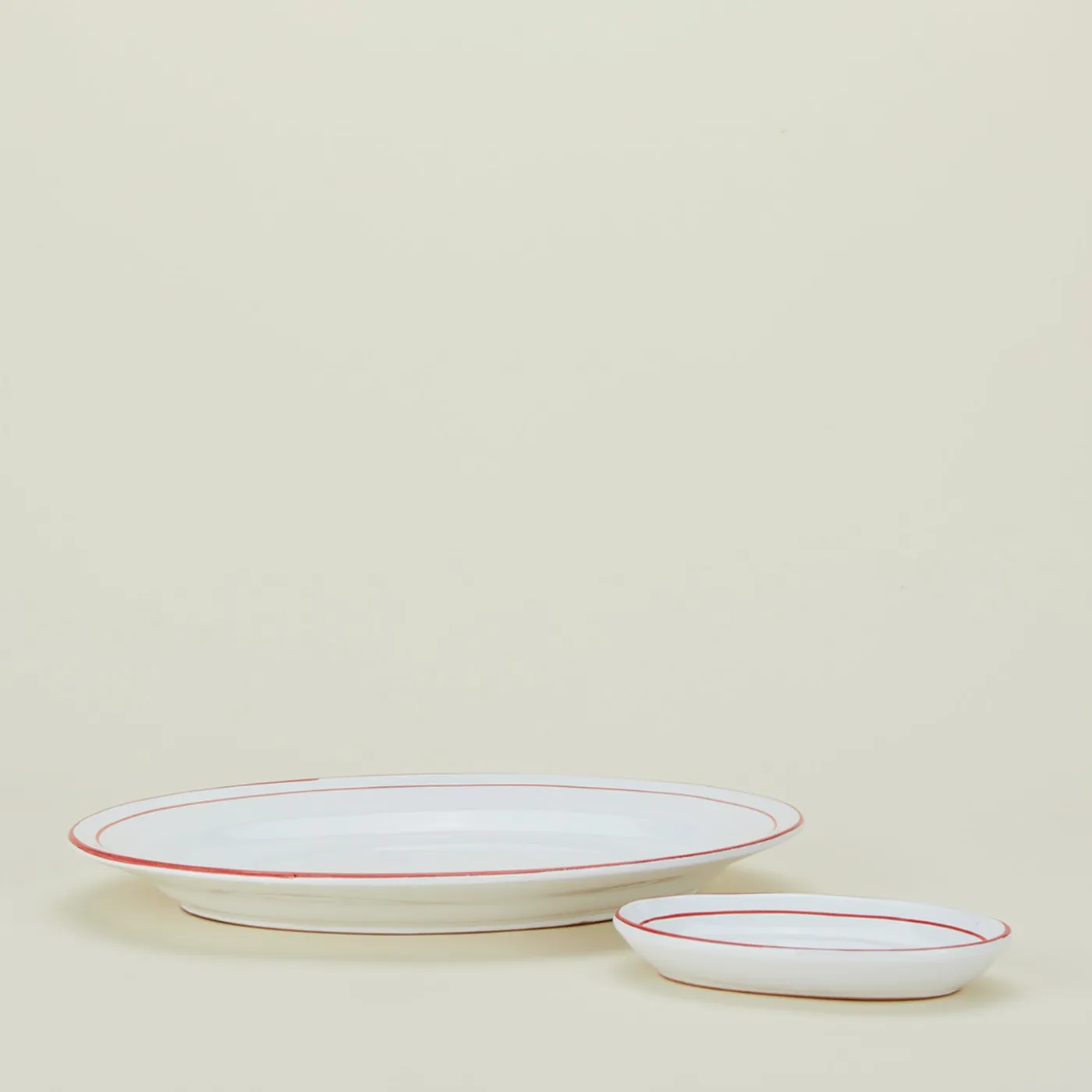Rimmed Oval Platter