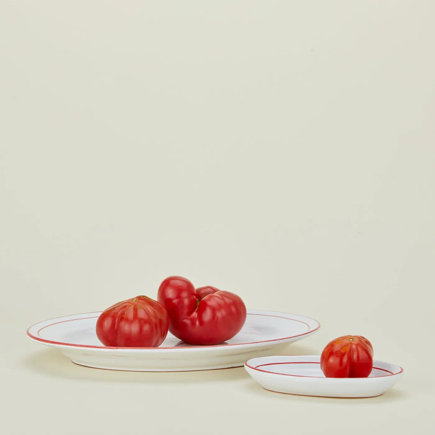 Rimmed Oval Platter
