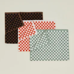 Roman Check Bath Mat