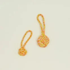 Rope Toy - Orange/Pink