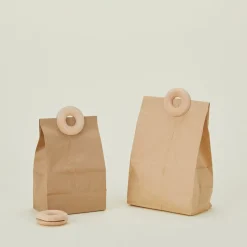 Round Wooden Bag Clips, Set of 3