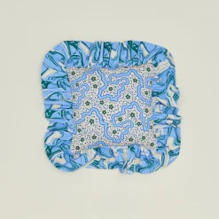 Ruffled Floral Cushion