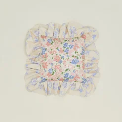 Ruffled Floral Cushion