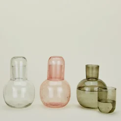 Seeded Glass Carafe