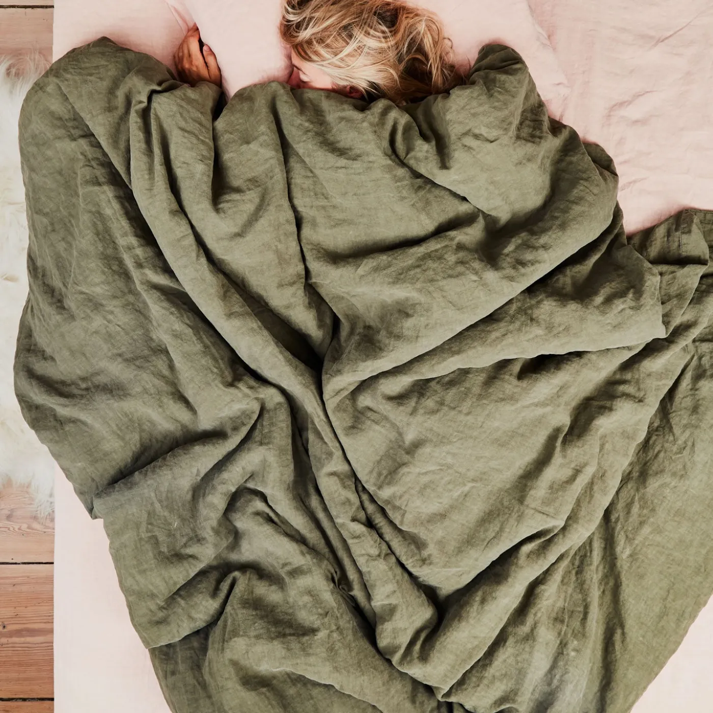 Simple Linen Fitted Sheet
