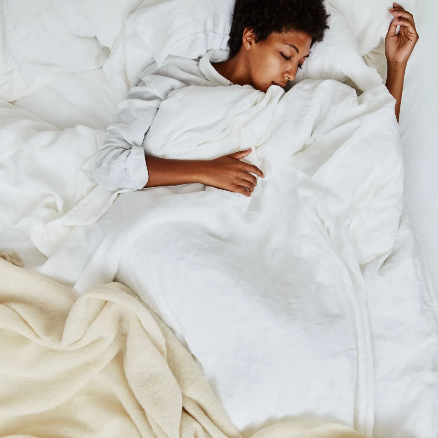 Simple Linen Fitted Sheet