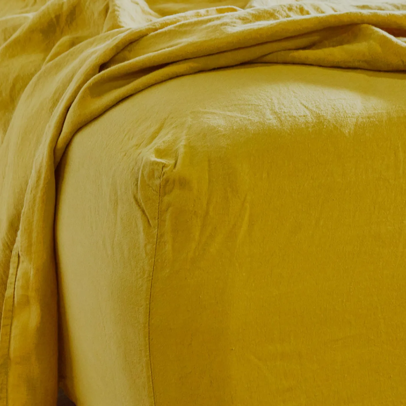 Simple Linen Fitted Sheet