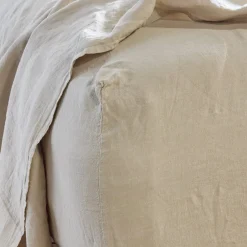Simple Linen Fitted Sheet