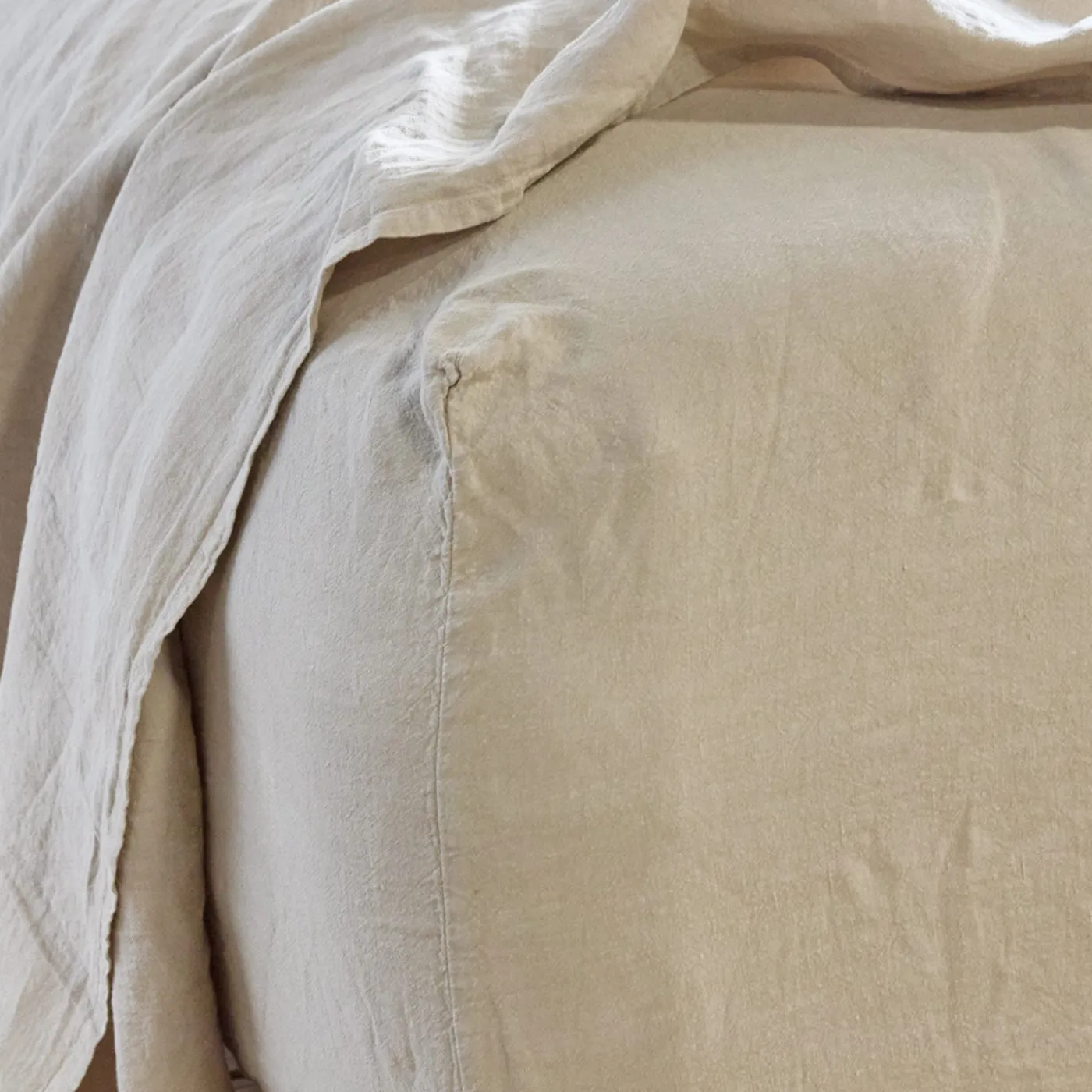 Simple Linen Fitted Sheet
