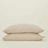 Simple Linen Pillowcases, Set of 2