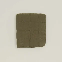 Simple Linen Quilted Throw