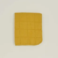 Simple Linen Quilted Throw