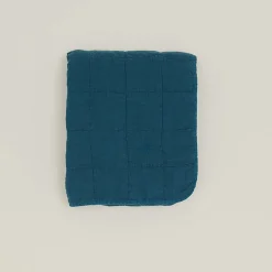 Simple Linen Quilted Throw