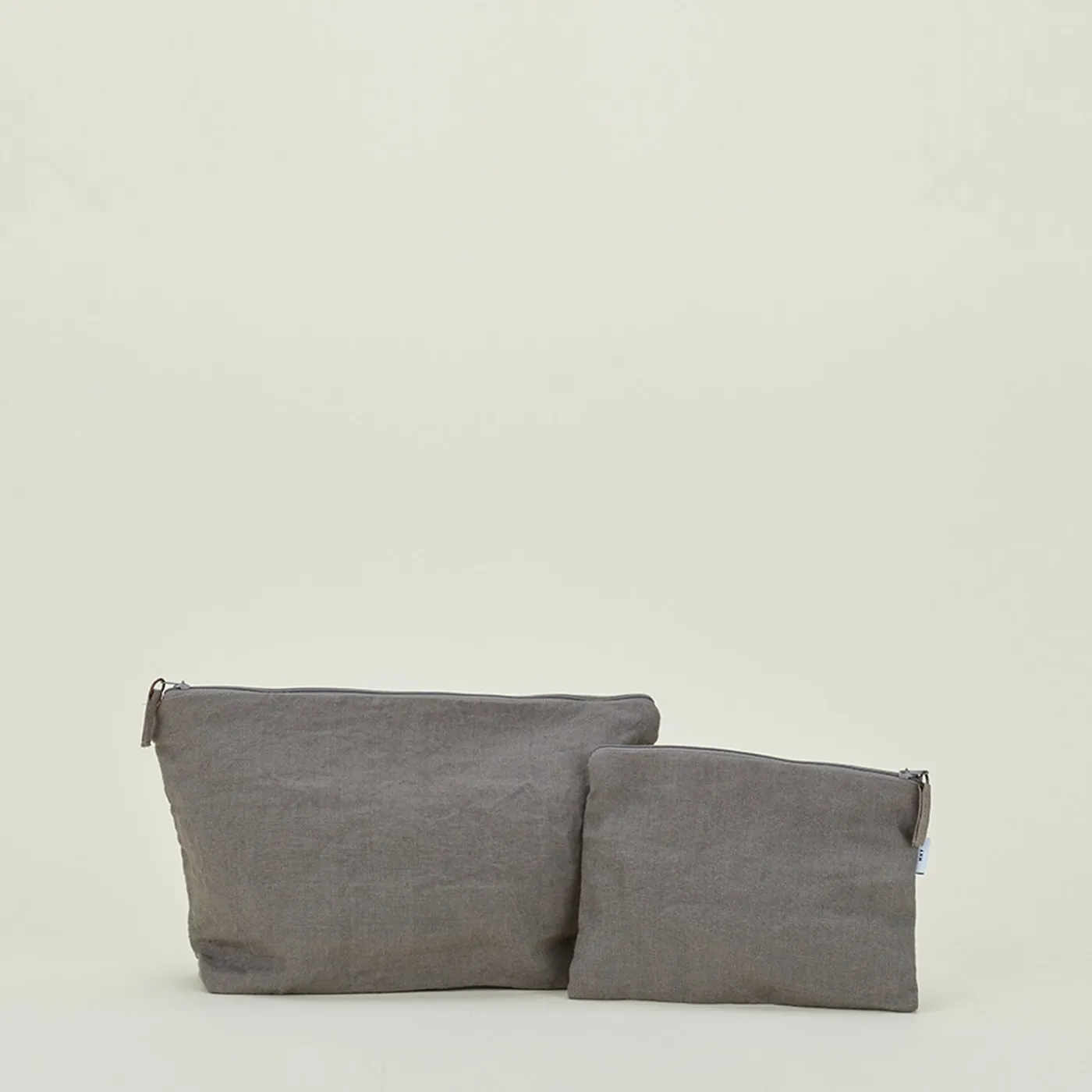 Simple Linen Zipper Pouch