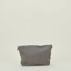 Simple Linen Zipper Pouch