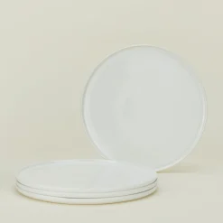 Simple Porcelain Dinner Plate, Set of 4