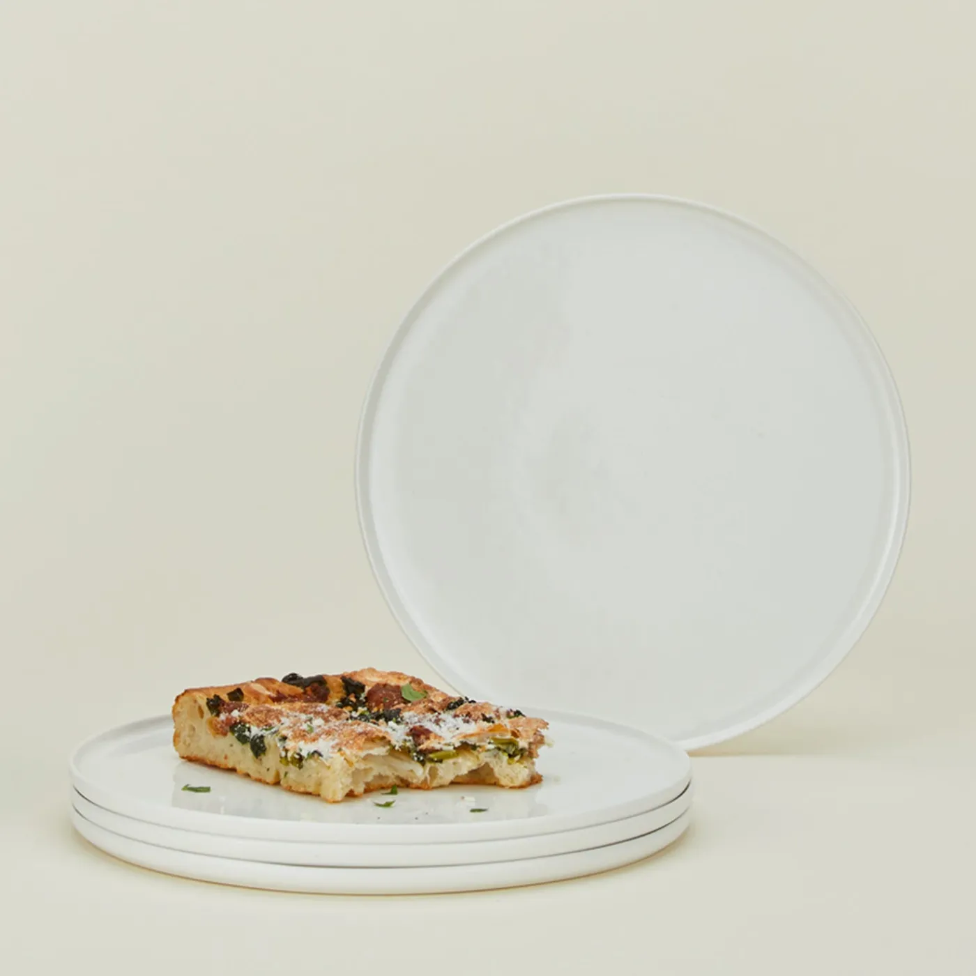 Simple Porcelain Dinner Plate, Set of 4