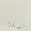 Simple Porcelain Espresso Mugs, Set of 2