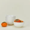 Simple Porcelain Large Bowl, Set of 4