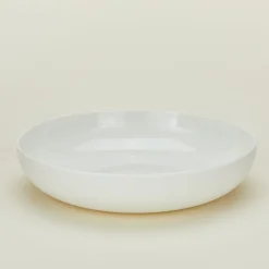 Simple Porcelain Low Bowl, Set of 4