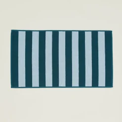 Simple Striped Terry Bath Mat