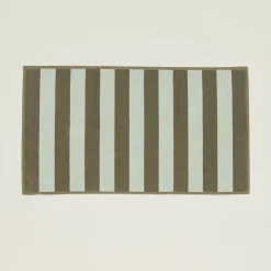 Simple Striped Terry Bath Mat