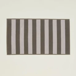 Simple Striped Terry Bath Mat