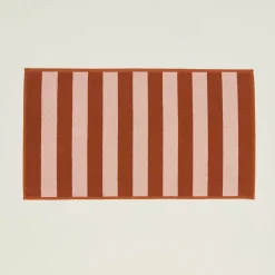 Simple Striped Terry Bath Mat