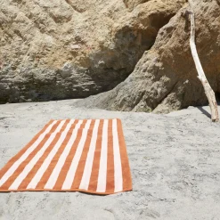 Simple Striped Terry Beach Towel