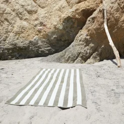 Simple Striped Terry Beach Towel