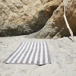 Simple Striped Terry Beach Towel