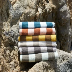 Simple Striped Terry Beach Towel