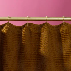 Simple Waffle Shower Curtain