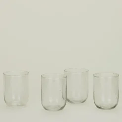 Small Seeded Glass, Set of 4