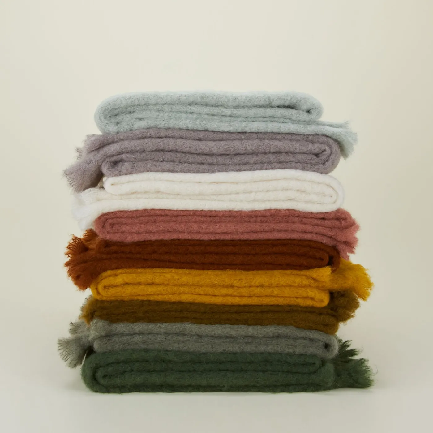 Solid Mohair Throw