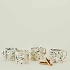 Splatterware Mug, Set of 4