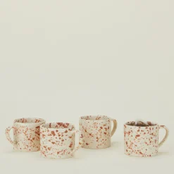 Splatterware Mug, Set of 4