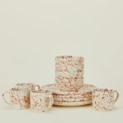 Splatterware Plate, Set of 4