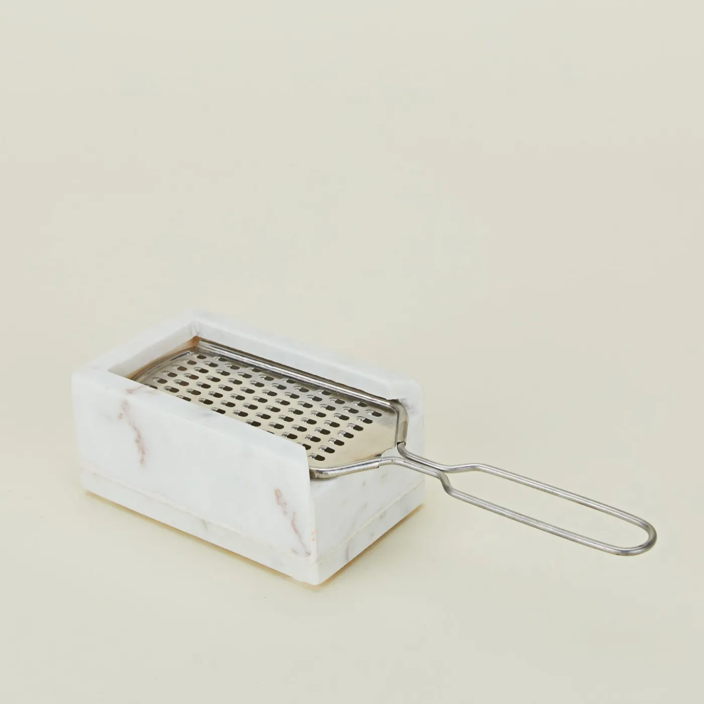 Stainless Steel Grater + Marble Box