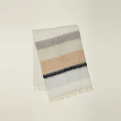 Stripe Mohair Throw