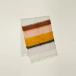 Stripe Mohair Throw