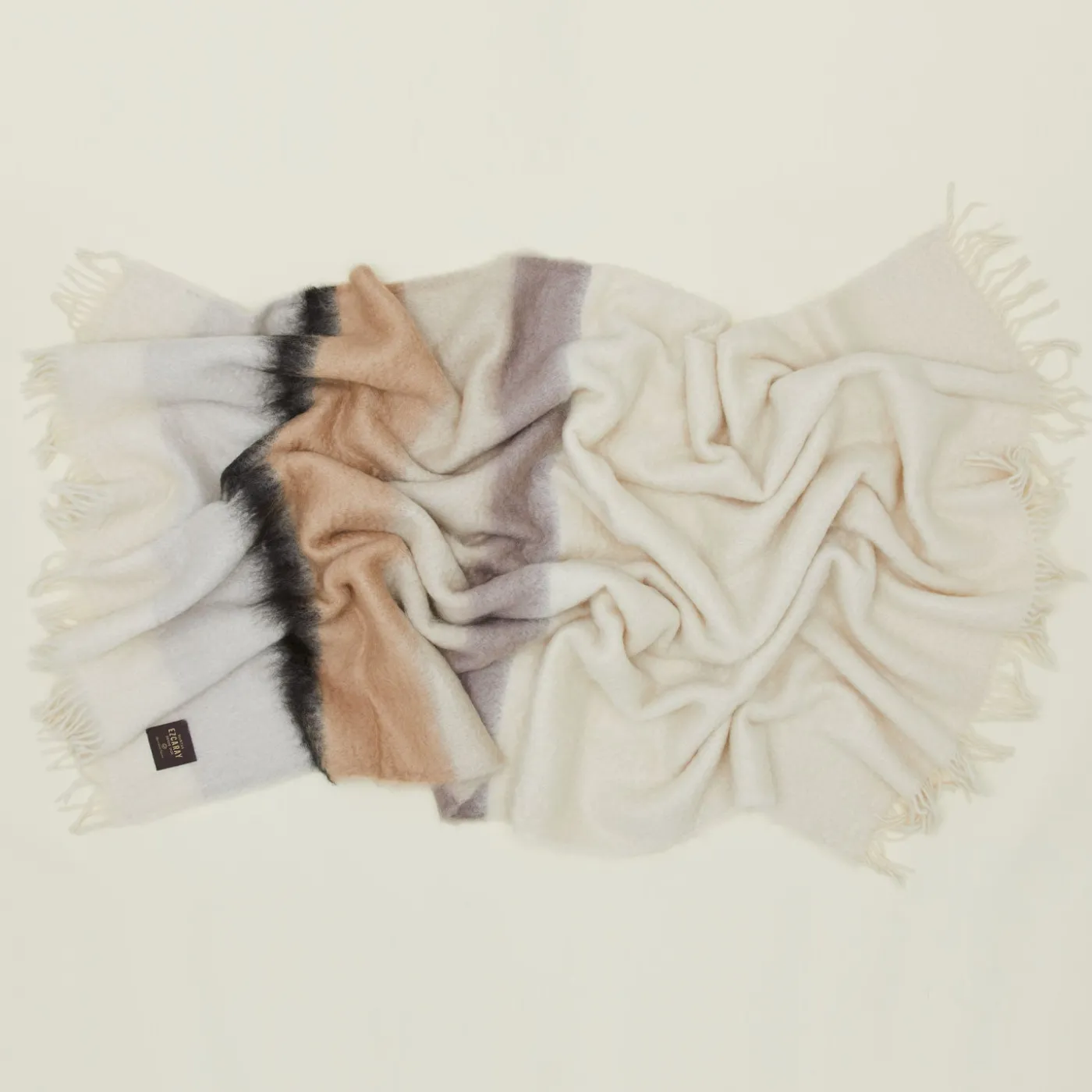 Stripe Mohair Throw